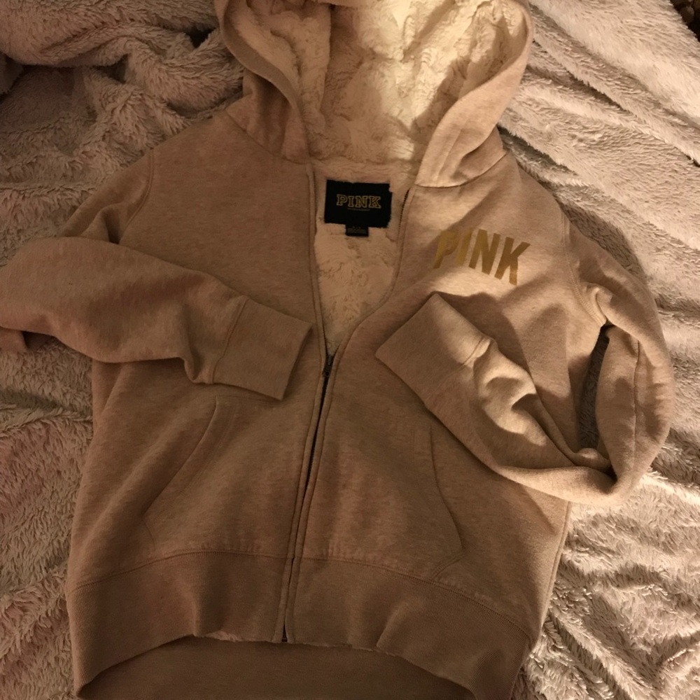 VS PINK SHERPA FUR JACKET - Picture 3 of 3